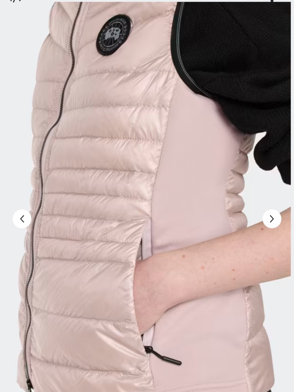 Canada Goose Hybridge Life Vest Lucent Rose Black Label NWT - Picture 4 of 7